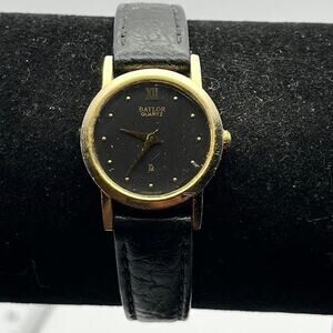 Gold black watch